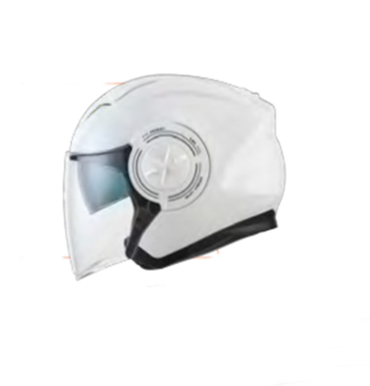 CASCO MOTO UNIK JET CJ17 GAFAS BLANCO TALLA S